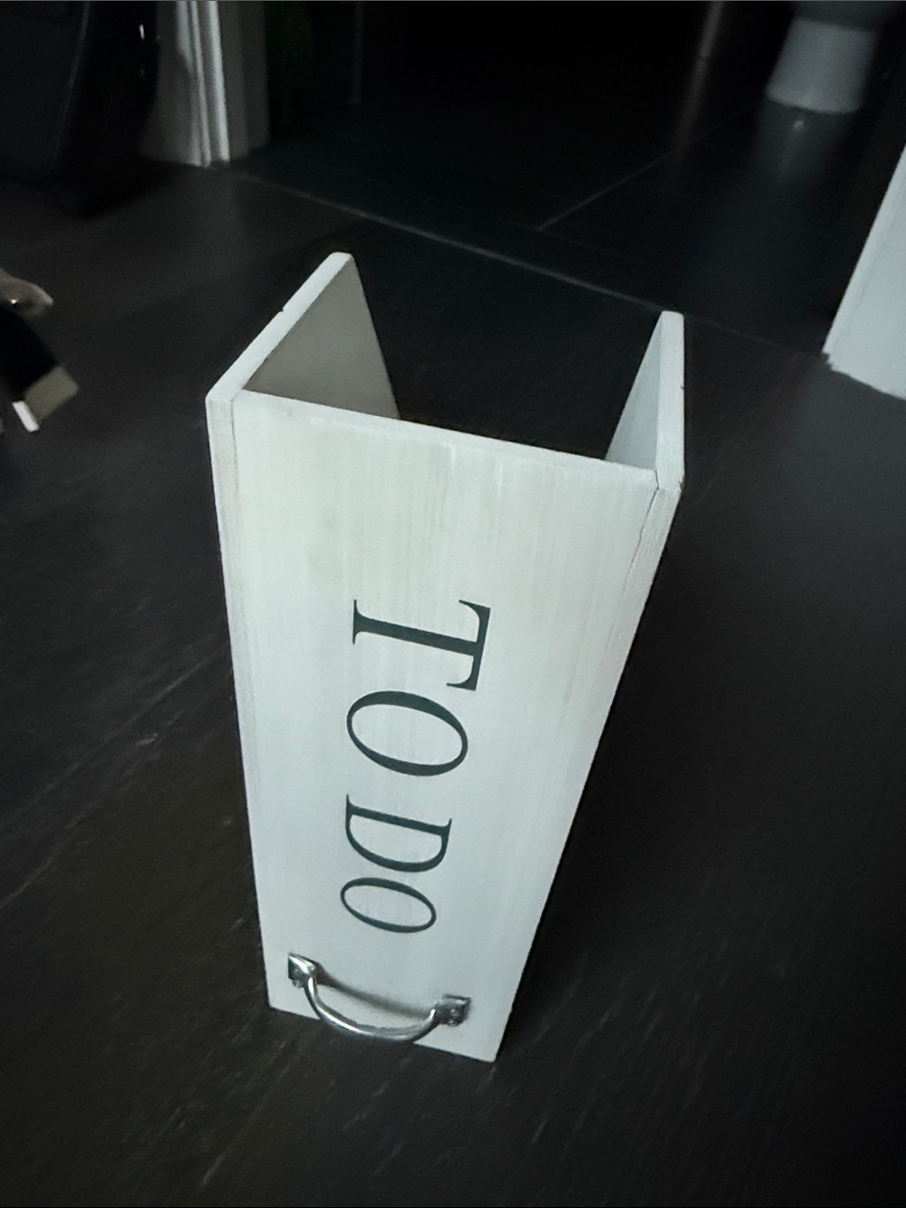 White Wooden 'TO DO' Desk Organizer